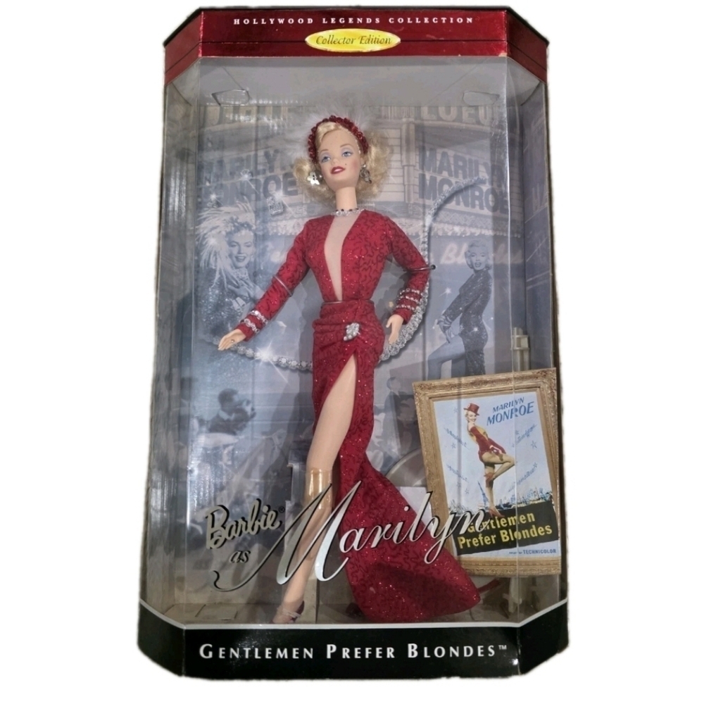 Barbie as Marilyn Monroe Gentlemen Prefer Blondes Doll Mattel 1997 17451 Barbie